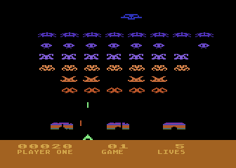 Atari 5200 version of Space Invaders