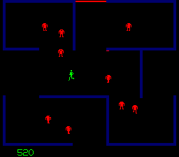 Arcade version of Berzerk