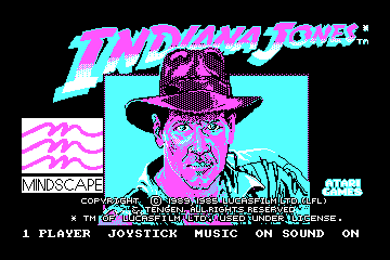 Indianna Jones and the Temple of Doom actual CGA palette