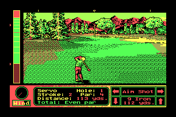 Jack Nicklaus' Unlimited Golf & Course Design actual CGA palette example 1