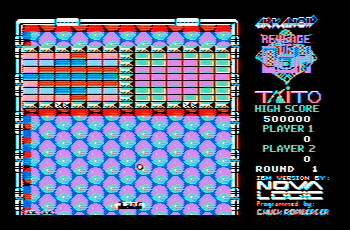 Arkanoid 2 CGA graphics with composite monitor
