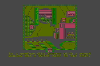 The Fellowship of the Ring CGA graphics with composite monitor