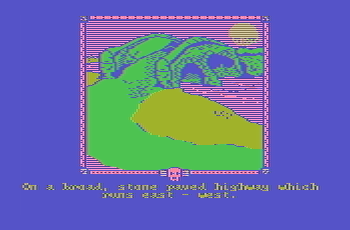 The Fellowship of the Ring CGA graphics with composite monitor