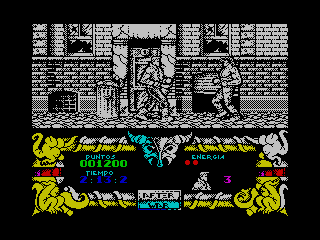 After the War for ZX Spectrum - Gameplay Screen