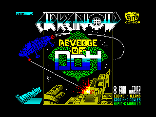 Arkanoid 2: Revenge of Doh ZX Spectrum loading screen