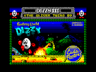 Fantasy World Dizzy ZX Spectrum loading screen