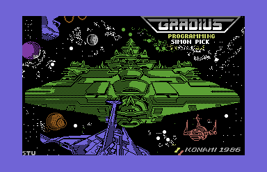 Gradius Commodore 64 Loading Screen