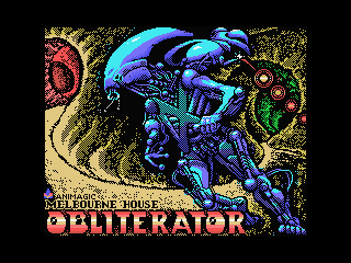 Obliterator MSX loading screen