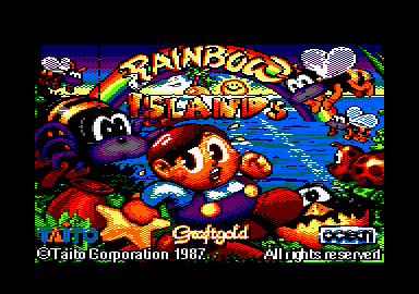 Rainbow Islands Amstrad CPC loading screen