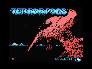 Terrorpods MSX loading screen