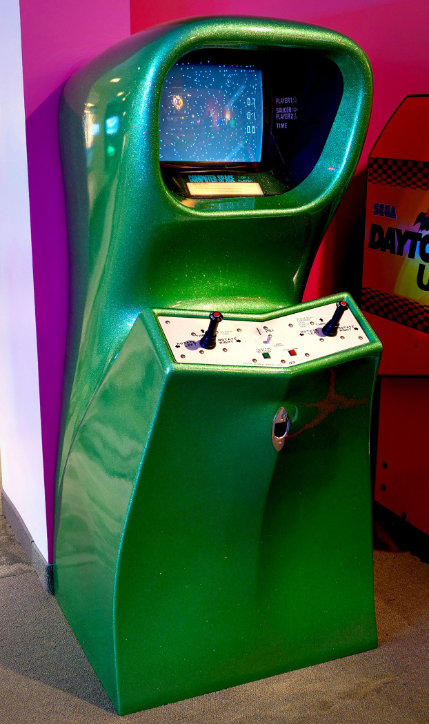 Computer Space arcade cabinet (2 player green version)