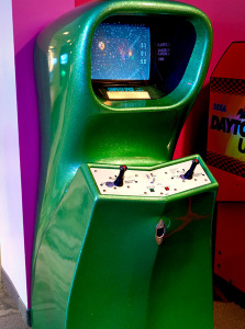 Computer Space arcade cabinet (2 player green version)
