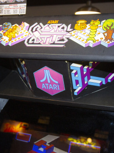 Crystal Castles arcade cabinet - Marquee